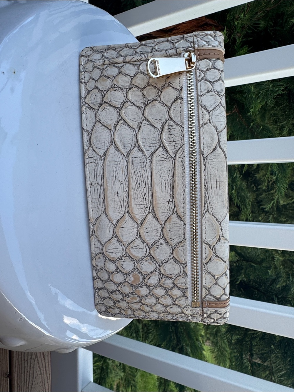 Brahmin Ady Wallet in Oyster Grey Ellacoya leather - Picture 2 of 5